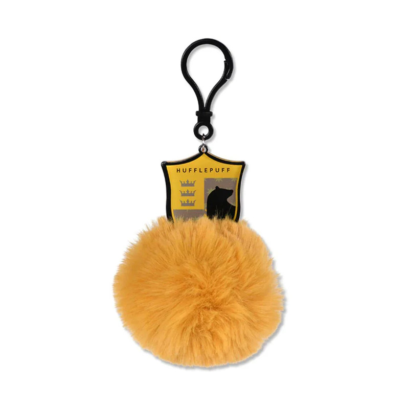 Harry Potter - Hufflepuff Sheild Pom Pom Keychain - أكسسوار